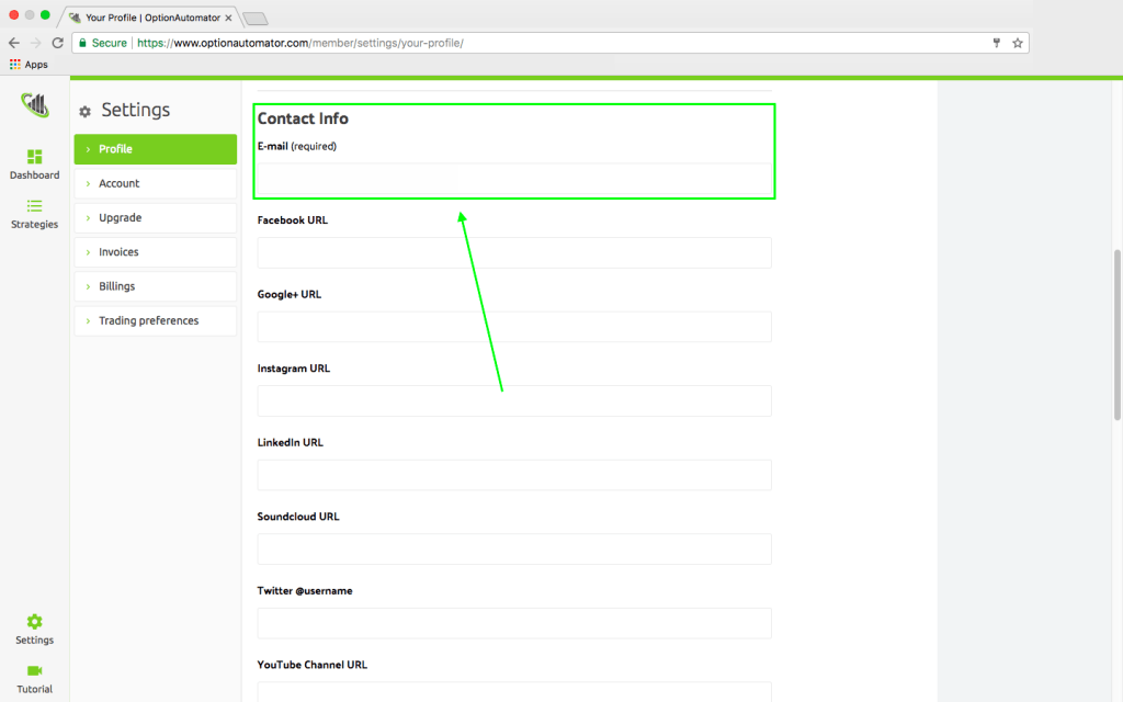 Email Info In Profile Notification/Email Setting &Ndash; Optionautomator